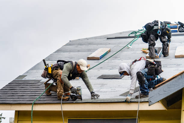 Professional Emergency Roof Repair technician working in Monroe, NC